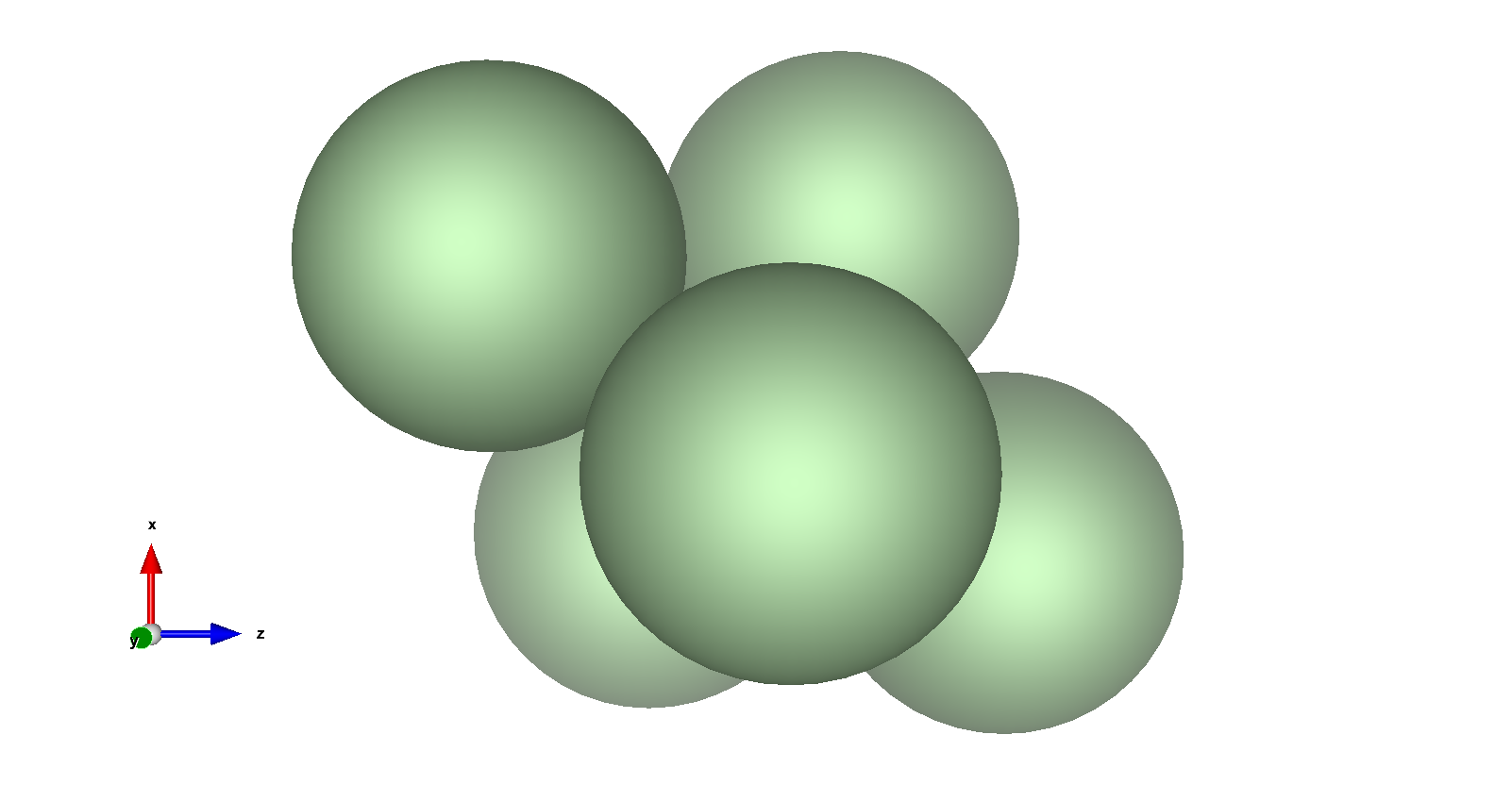 Optimized configuration of the nanoparticle